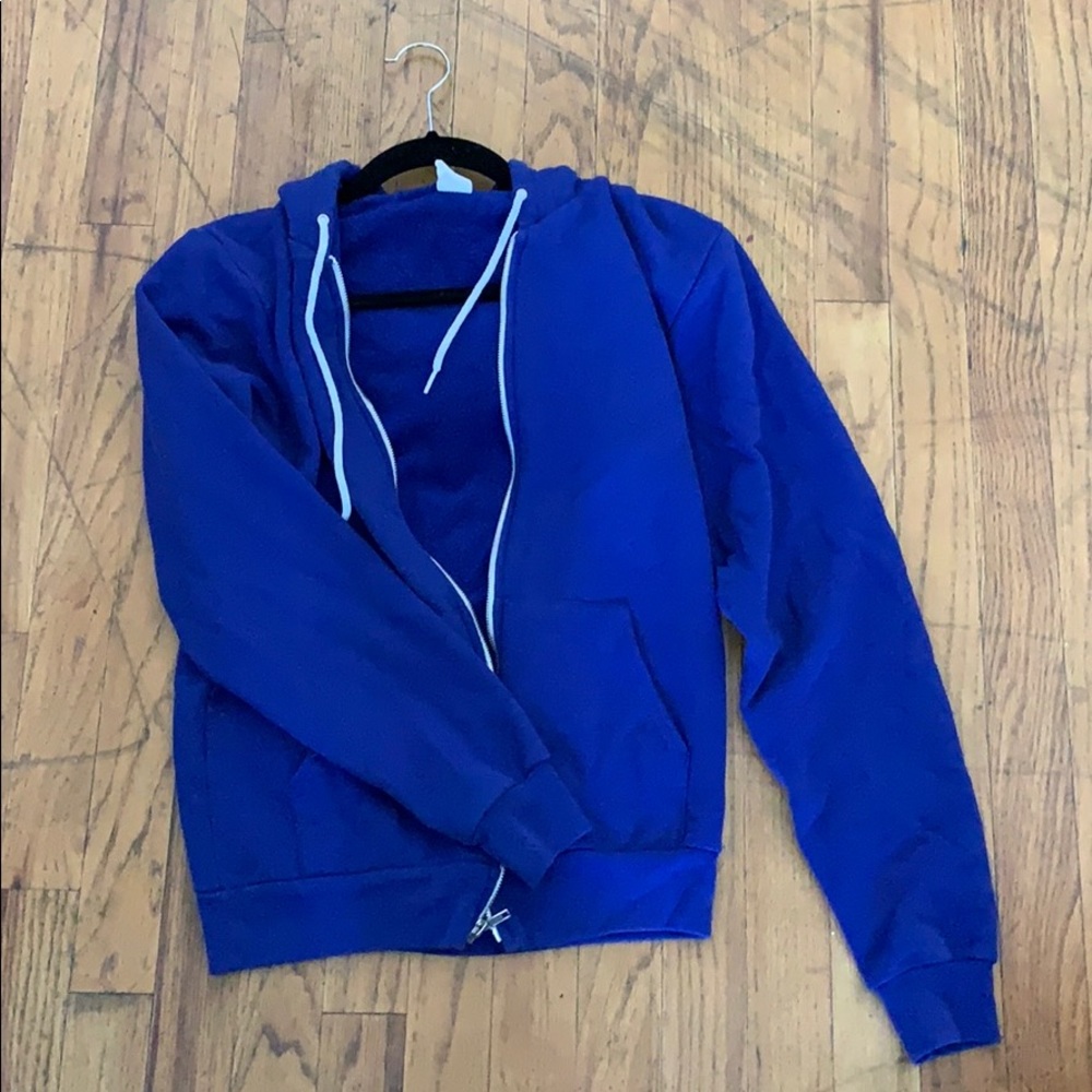 American apparel basic zip up